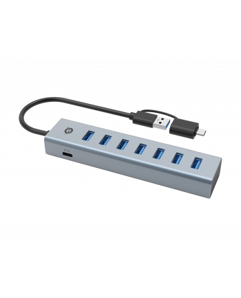 Conceptronic USB 3.2 Gen 1 (3.1 Gen 1) Type-A 5000 Mbit/s Szary (HUBBIES21GP) nr 1