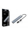Conceptronic USB 3.2 Gen 1 (3.1 Gen 1) Type-A 5000 Mbit/s Szary (HUBBIES21G) - nr 3