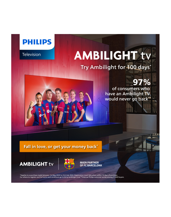 Telewizor LED Philips 43PUS8909 43 cale 4K UHD główny