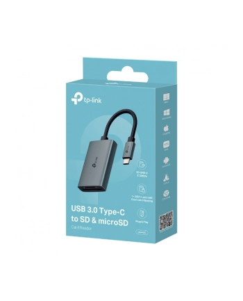 tp-link Adapter   USB Type-C to SD ' microSD 4.0                 SPEC: 1 × USB-C Connector,1 × SD + 1 × microSD(support UHS-II 312MBps) Port   FEATURE