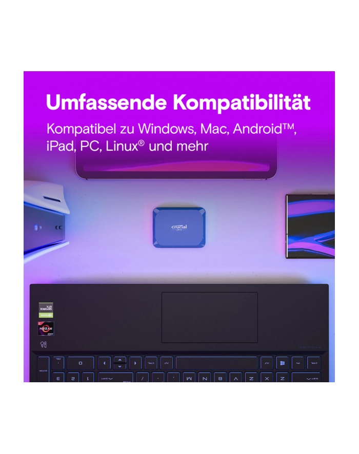 crucial Dysk zewnętrzny SSD X10 2TB USB-C 2100MB/s główny