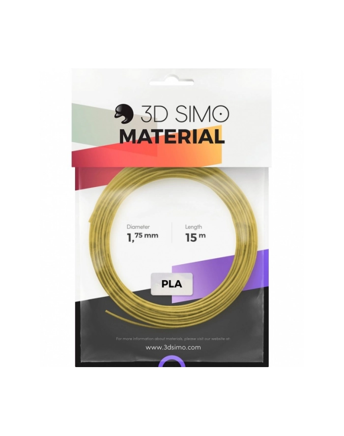 3Dsimo Filament PLA Czarny Złoty Szary G3D3001 główny