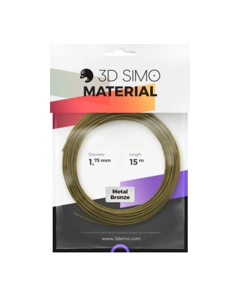 3D SIMO FILAMENT DO DRUKAREK 3D   3DSIMO METALL BRONZE   1.75 MM BRĄZ (METALICZNY) 40 G