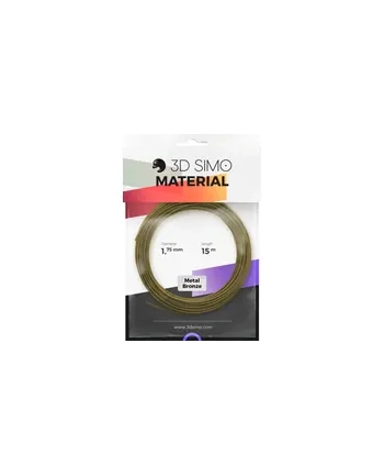 3D SIMO FILAMENT DO DRUKAREK 3D   3DSIMO METALL BRONZE   1.75 MM BRĄZ (METALICZNY) 40 G