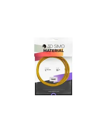 3D SIMO FILAMENT DO DRUKAREK 3D   3DSIMO GOLD   1.75 MM ZŁOTY 40 G
