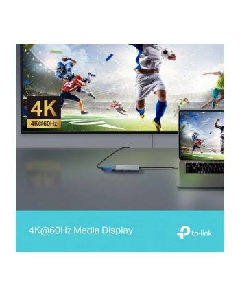 tp-link Hub USB Type-C  5-Port                                   SPEC: 1 × USB-C Connector,1 × HDMI 4K 60Hz Port,1 × USB-C PD 100W Port,2 × USBFEATURE