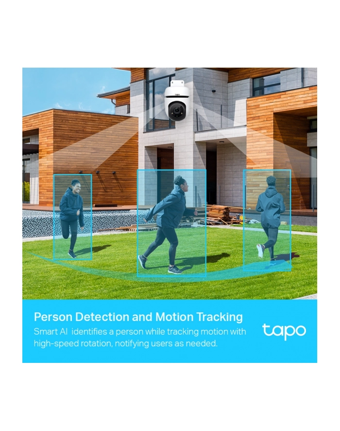 tp-link Kamera OutdoorPan/Tilt Security Wi-Fi                   SPEC: 1080p (1920*1080), 2.4 GHz, Horizontal 360o                             FEATURE główny