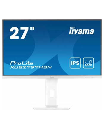 iiyama Monitor 27 '' XUB2797HSN-W2 IPS,FHD,USB-C Dock,HAS,300cd,1ms,sRGB99%,100Hz,HDMI,DP-out,USBx4,RJ45,2x2W/5y/ nr 1