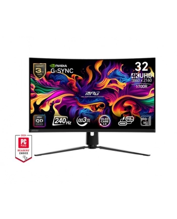 msi Monitor MPG 321CURX QD-OLED/31.5 cala/LED/UHD/Curv/240/Black nr 1