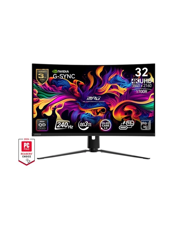msi Monitor MPG 321CURX QD-OLED/31.5 cala/LED/UHD/Curv/240/Black główny