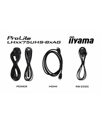 iiyama Monitor 65 '' LH6575UHS-B2AG,24/7,IPS,ANDROID.11,4K,  WiFi,         iiSignage2, FailOver, EShare, 24/7, full daisy chain nr 1