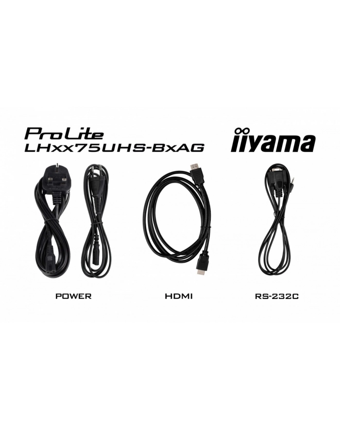 iiyama Monitor 65 '' LH6575UHS-B2AG,24/7,IPS,ANDROID.11,4K,  WiFi,         iiSignage2, FailOver, EShare, 24/7, full daisy chain główny