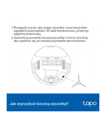 tp-link Zestaw szczotek i filtrów do Robota odkurzającego Tapo SPEC: Main Brush  ×1, Side Brush  ×2, HEPA Filter  ×2