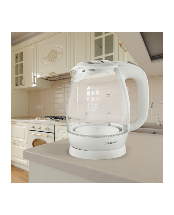 feel-maestro Czajnik elektryczny szklany 1,7l 2200W MR-063-WHITE