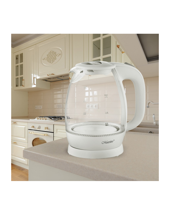 feel-maestro Czajnik elektryczny szklany 1,7l 2200W MR-063-WHITE główny