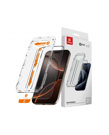 crong Szkło hartowane EasyShield 2-Pack - iPhone 16 Pro Max (2 sztuki)