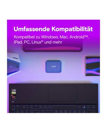 crucial Dysk zewnętrzny SSD X10 2TB USB-C 2100MB/s nr 1
