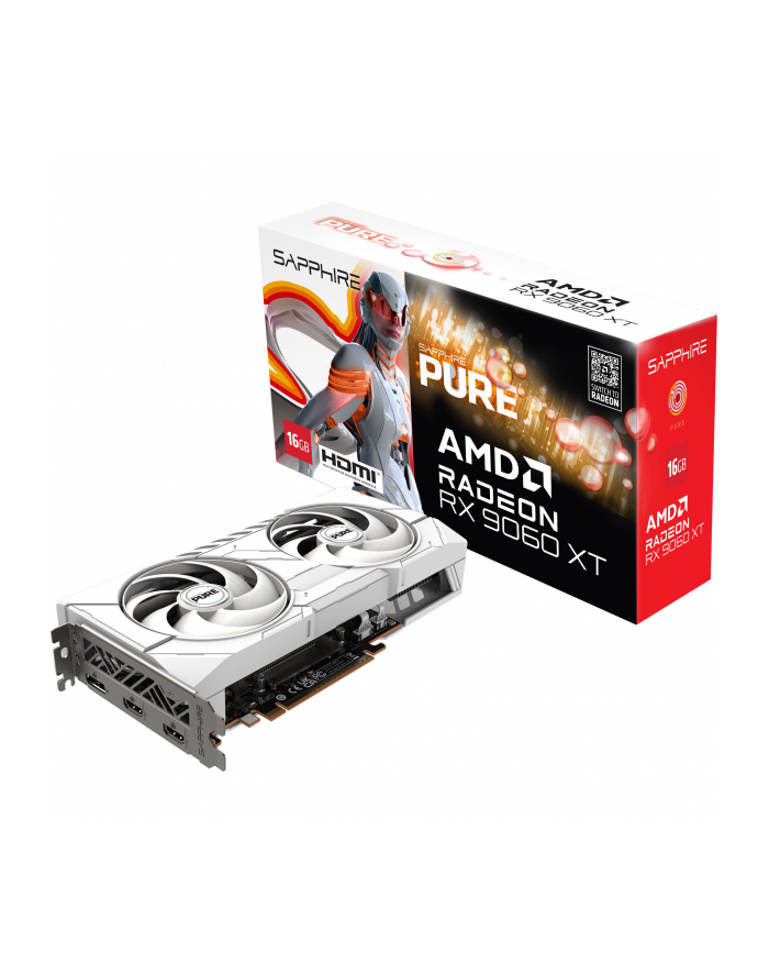 sapphire technology Karta graficzna Radeon RX 9060 XT PURE 16GB GDDR6 128bit DP/2HDMI główny