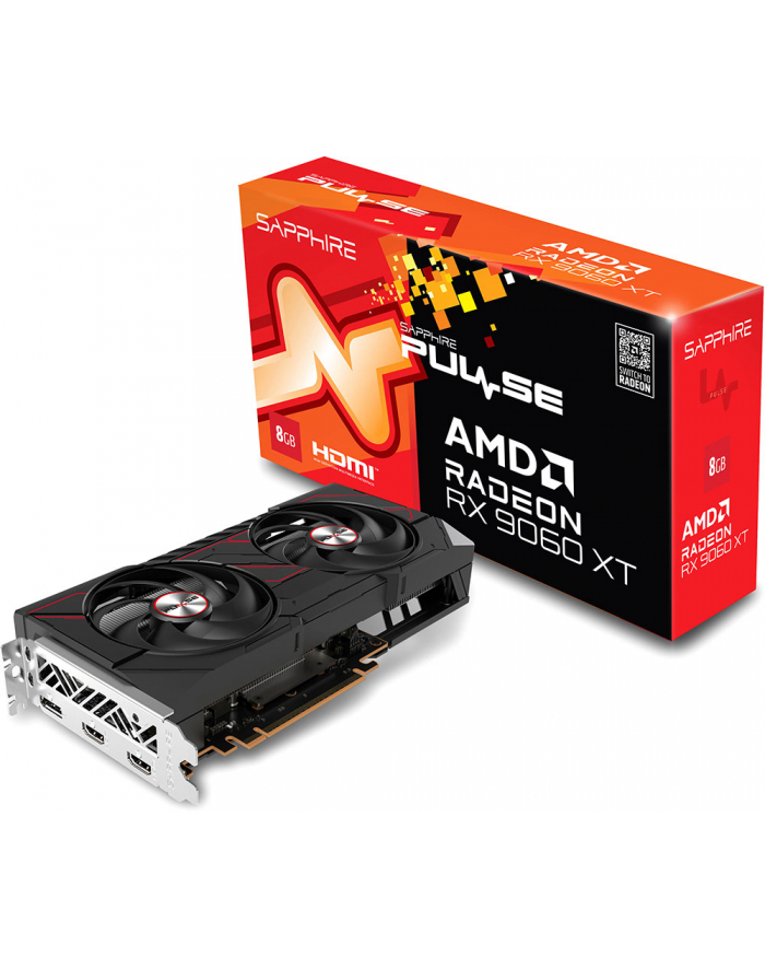 sapphire technology Karta graficzna Radeon RX 9060 XT PULSE 8GB GDDR6 128bit DP/2HDMI główny