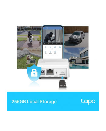 tp-link Smart Hub SPEC: 2.4 GHz, 868 MHz, 1 × Ethernet Port     FEATURE: 90dB Adjustable Audio Alarm, 19 Ringtones, Up to 64 Switches, Sensor Butt nr 1