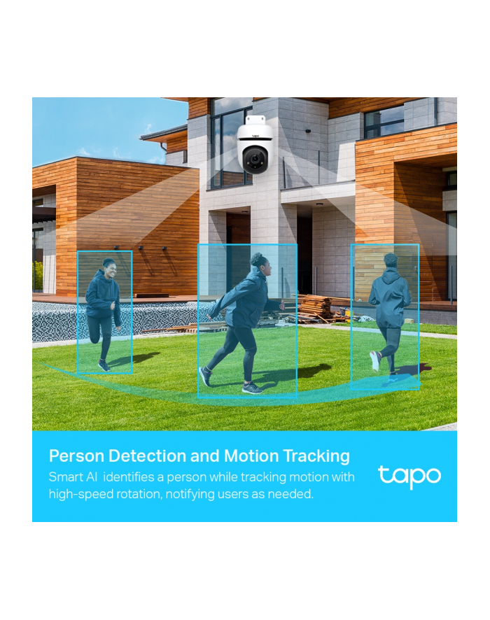 tp-link Kamera OutdoorPan/Tilt Security Wi-Fi                   SPEC: 1080p (1920*1080), 2.4 GHz, Horizontal 360o                             FEATURE główny