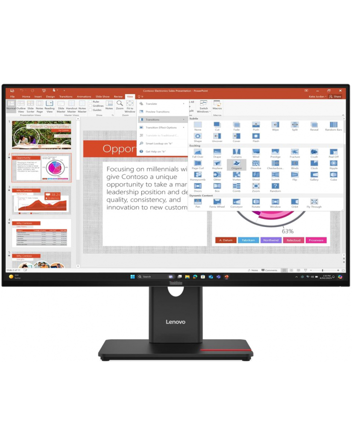 lenovo Monitor ThinkVision T27-40 27 '' 64A5MAT6EU główny