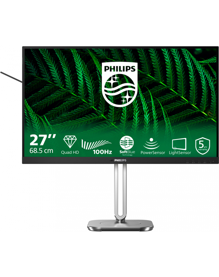 philips Monitor 27B2G5500 27 '' IPS 100Hz HDMIx2 DP Pivot Głośniki główny