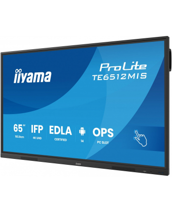 iiyama Monitor 65 '' TE6512MIS-B4AG  40pkt,IPS,4K,24/7,7H, ANDROID 14, RK3576, 8/128GB, EDLA, Essential nr 2