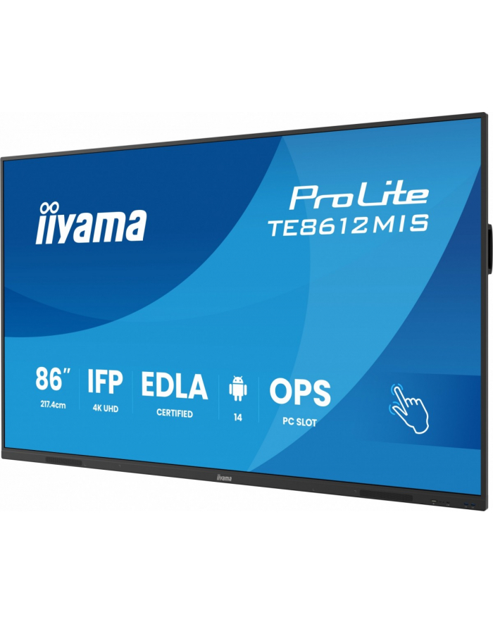 iiyama Monitor 86 '' TE8612MIS-B4AG  40pkt,IPS,4K,24/7,7H,                ANDROID 14, RK3576, 8/128GB, EDLA, Essential główny