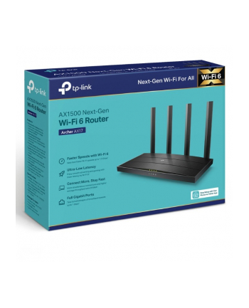 tp-link Router    AX1500 Dual-Ban Wi-Fi 6                       SPEED: 300 Mbps at 2.4 GHz + 1201Mbps at 5 GHz                                SPEC: 4