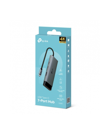tp-link Hub USB Type-C  7-Port                                  SPEC: 1 × USB-C Connector, 1 × HDMI 4K 60Hz Port, 1 × USB-C PD 100W Port, 1 × SD