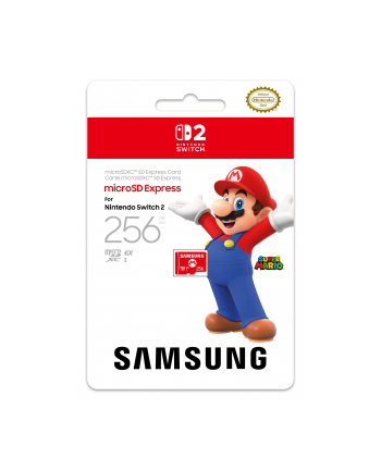 Nintendo Karta pamięci Switch 2 microSD Express card 256 GB Samsung Czerwony nr 1