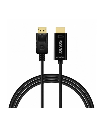savio Kabel Display Port do HDMI CL-189 4K 60Hz, 1,5m nr 2