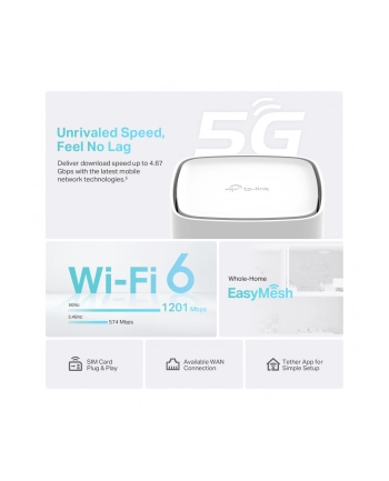 tp-link Router 5G AX1800 WiLessDual Band Gigabit                Build-In 5G Modem nr 2
