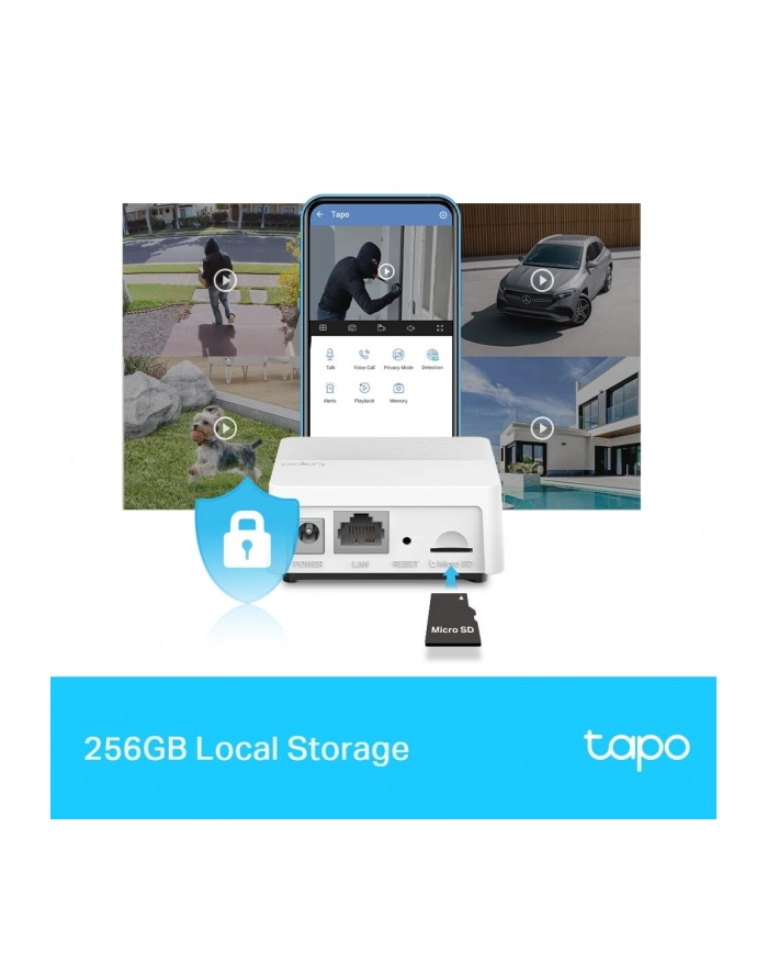 tp-link Smart Hub SPEC: 2.4 GHz, 868 MHz, 1 × Ethernet Port     FEATURE: 90dB Adjustable Audio Alarm, 19 Ringtones, Up to 64 Switches, Sensor Butt główny