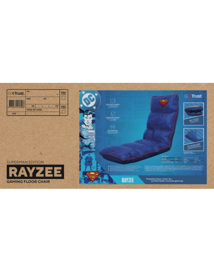trust Fotel komputerowy GXT 718SM Rayzee SUPERMAN składany główny
