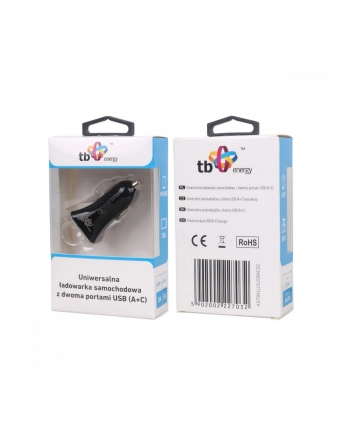 Ładowarka samochodowa uniwersalna USB A+C QC nr 1