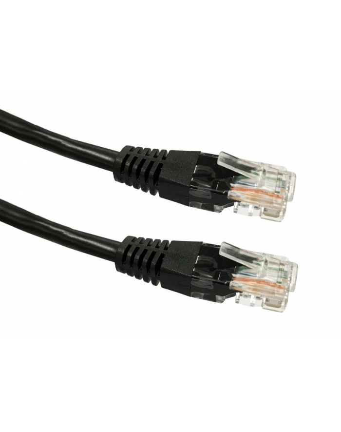 Kabel Patchcord miedziany kat. 5e RJ45 UTP 2m czarny główny