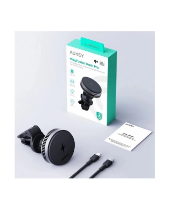 aukey HD-MC13A Qi2 15W 3A  ładowarka bezprzewodowa chłodząca samochodowa