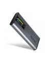 axagon EEM2-SD2 Obudowa zewnętrzna aluminiowa bezśrubowa USB-A/C 3.2 Gen2 M.2 NVMe/SATA display LCD - nr 44