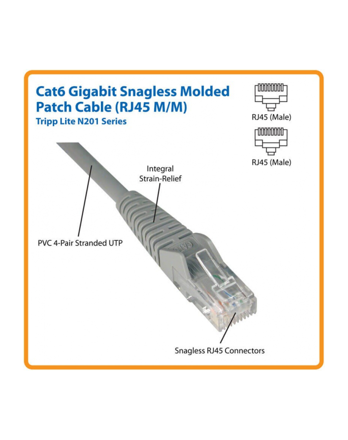 eaton CT6,SNAG PCH CBL,2FT,BL N201-002-BL główny
