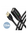 axagon ADR-207 USB 2.0 A-M -> A-F aktywny kabel przedłużacz/wzmacniacz 7.5m - nr 1