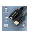 axagon ADR-207 USB 2.0 A-M -> A-F aktywny kabel przedłużacz/wzmacniacz 7.5m - nr 24