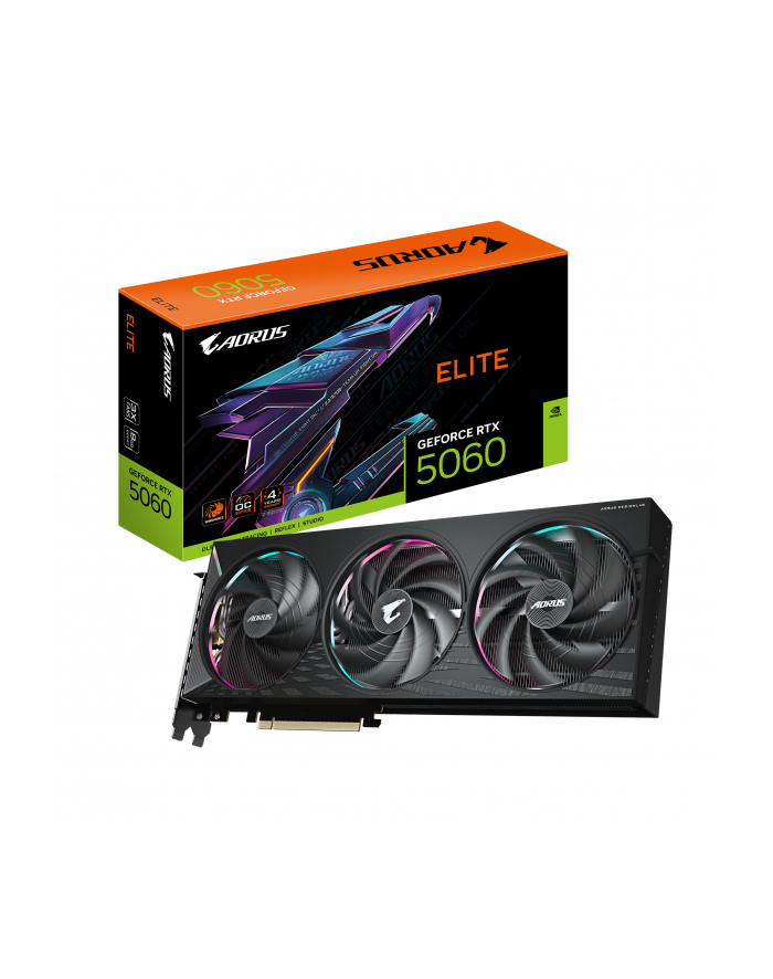 gigabyte Karta graficzna AORUS GeForce RTX 5060 ELITE 8GB 128BIT GDDR7 HDMI/DP główny