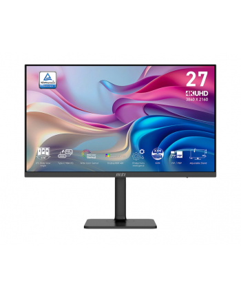 msi Monitor Modern MD272UPHG 27 ''/LED/UHD/Flat/60Hz/Czarny