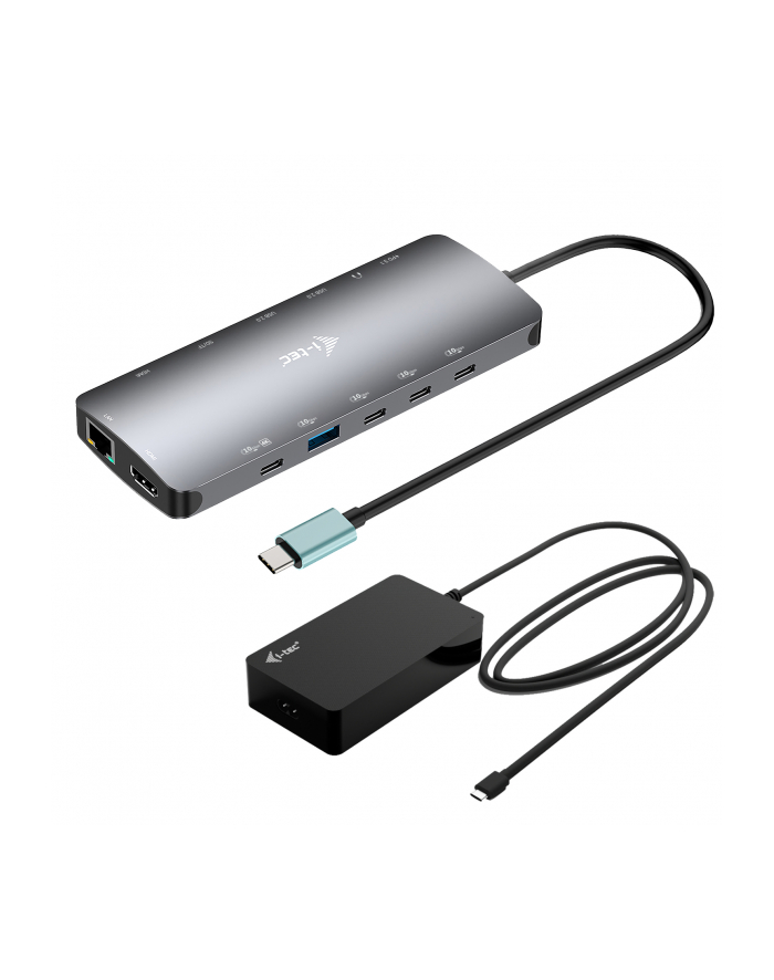 Stacja dokująca USB-C Metal Nano 3x Display Dock 2x HDMI 1x USB-C video Power Delivery 140W + i-tec Universal Charger 140 W główny