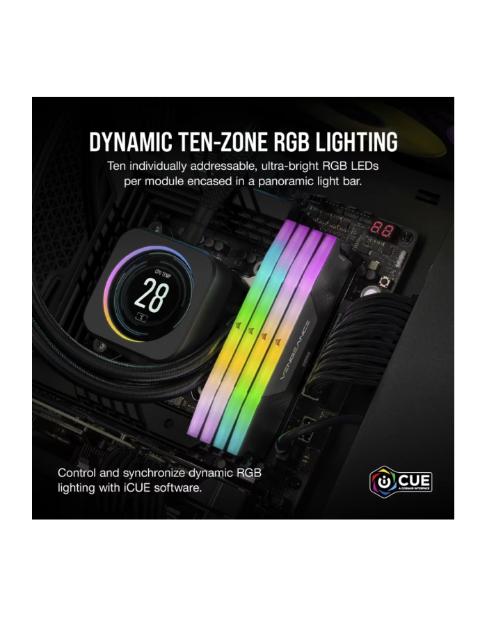 corsair Pamięć DDR5 Vengeance RGB 96GB/6400(2*48GB) CL32 główny