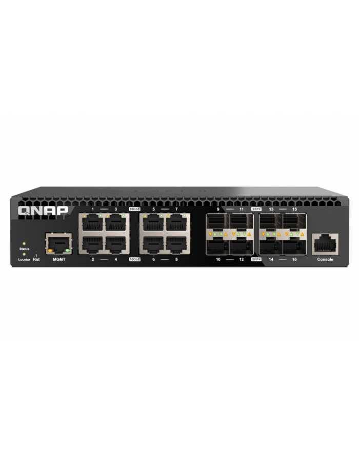 qnap Przełącznik zarządzany sieciowo QSW-M3216R-8S8T-EU 8x 10GbE RJ45 8x10GbE SFP+ główny