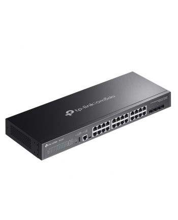 tp-link Przełącznik zarządzalny Omada 24-PortGb Stackable Lite L3 with 4 PORT: 24× Gigabit RJ45 Ports, 4× 10G SFP+ Slots, RJ45/USB Type C Console Port
