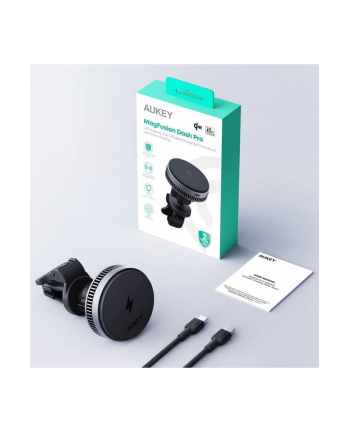 aukey HD-MC13A Qi2 15W 3A  ładowarka bezprzewodowa chłodząca samochodowa